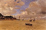 Lighthouse Paintings - Lighthouse at the Hospice by Claude Monet
